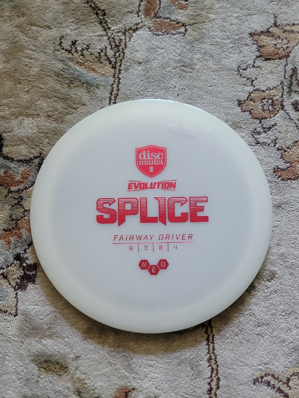 NEW Discmania Evolution Splice Fairway Driver - White with Red Stamp 176 Grams